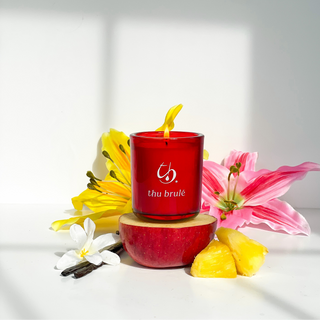 Serenity Votive Candle with Flowers, Vanilla & Pineapple